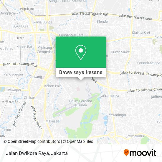 Peta Jalan Dwikora Raya