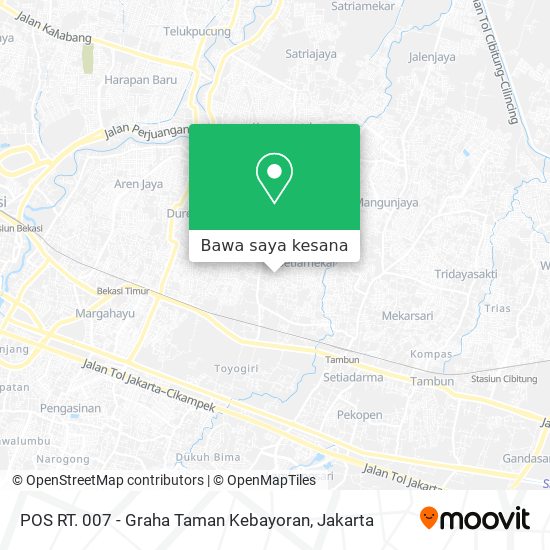 Peta POS RT. 007 - Graha Taman Kebayoran