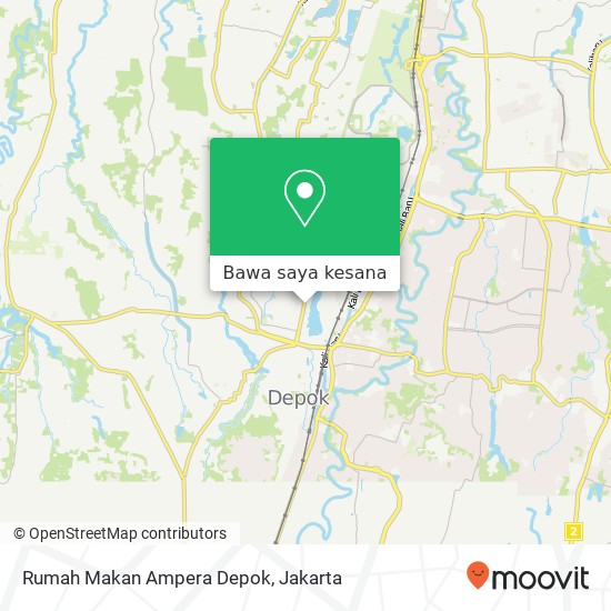 Peta Rumah Makan Ampera Depok