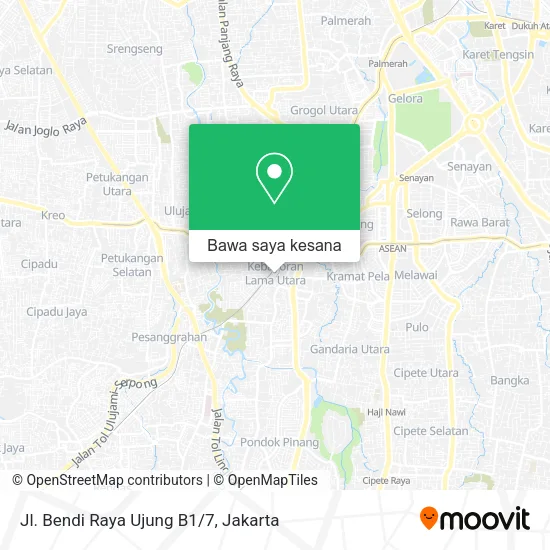 Peta Jl. Bendi Raya Ujung B1/7