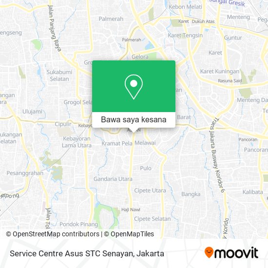Peta Service Centre Asus STC Senayan