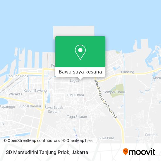 Peta SD Marsudirini Tanjung Priok