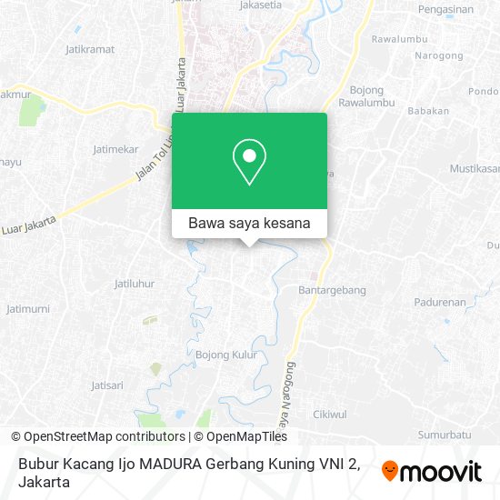 Peta Bubur Kacang Ijo MADURA Gerbang Kuning VNI 2