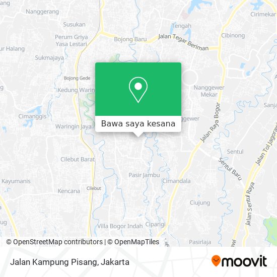 Peta Jalan Kampung Pisang