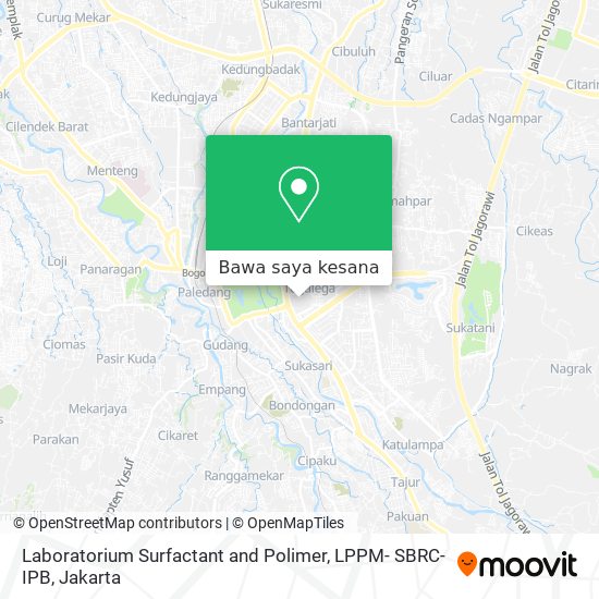 Peta Laboratorium Surfactant and Polimer,  LPPM- SBRC- IPB