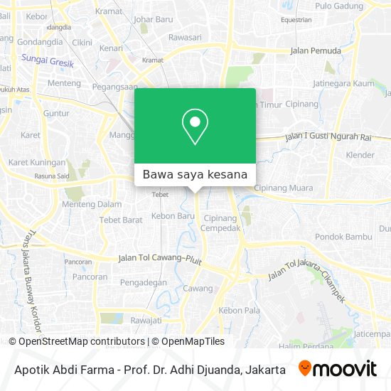Peta Apotik Abdi Farma - Prof. Dr. Adhi Djuanda