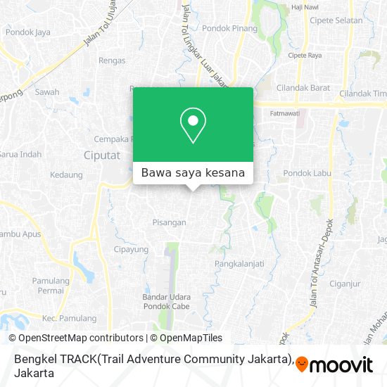 Peta Bengkel TRACK(Trail Adventure Community Jakarta)