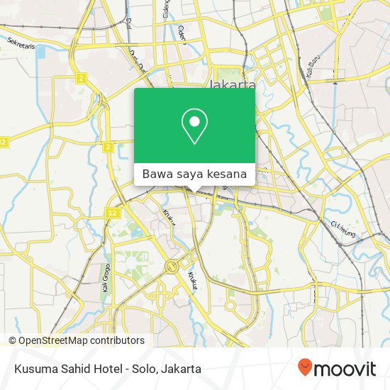 Peta Kusuma Sahid Hotel - Solo