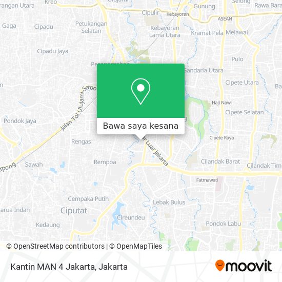 Peta Kantin MAN 4 Jakarta