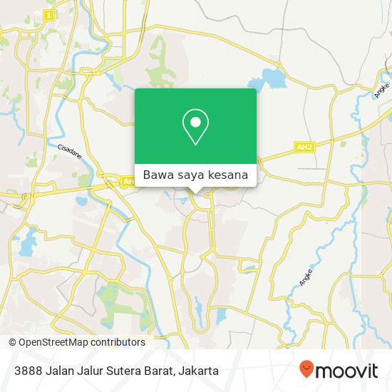 Peta 3888 Jalan Jalur Sutera Barat