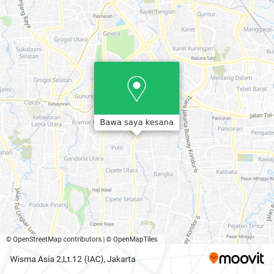 Peta Wisma Asia 2,Lt.12 (IAC)