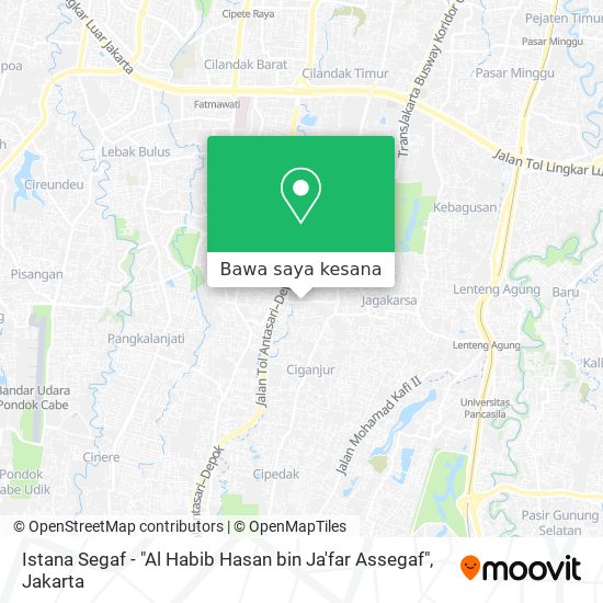 Peta Istana Segaf - "Al Habib Hasan bin Ja'far Assegaf"