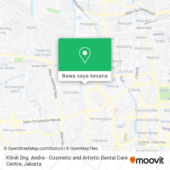 Peta Klinik Drg. Andre - Cosmetic and Artistic Dental Care Centre
