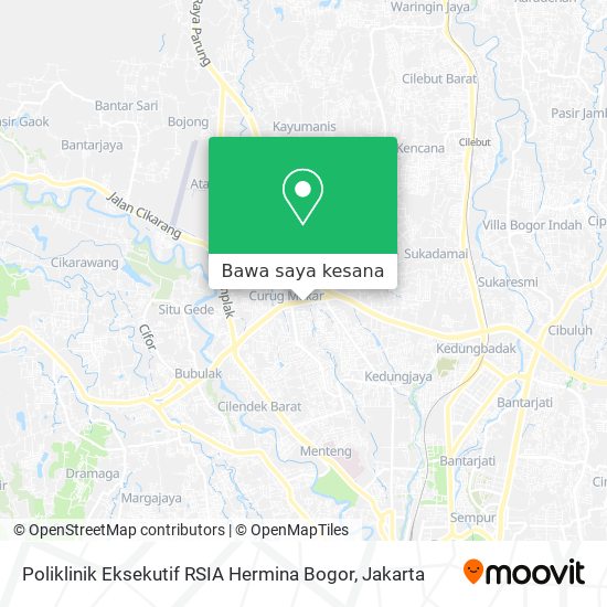 Peta Poliklinik Eksekutif RSIA Hermina Bogor