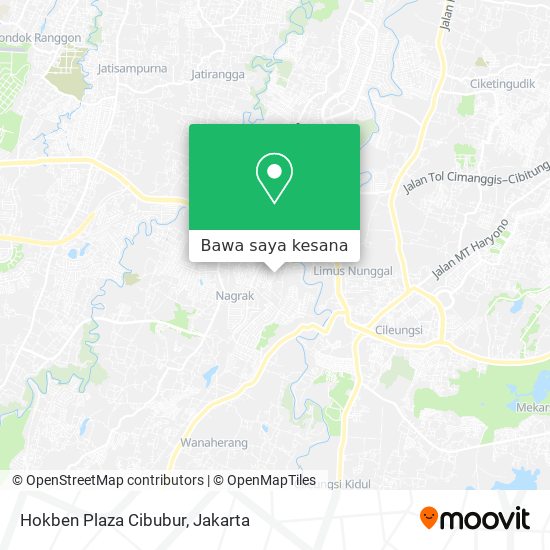 Peta Hokben Plaza Cibubur