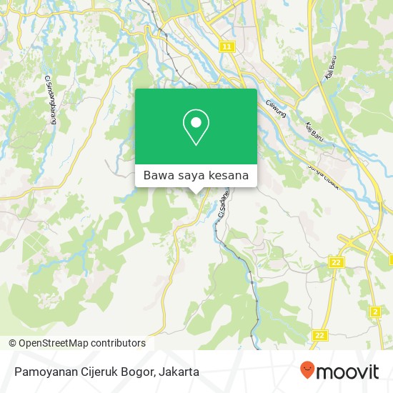 Peta Pamoyanan Cijeruk Bogor
