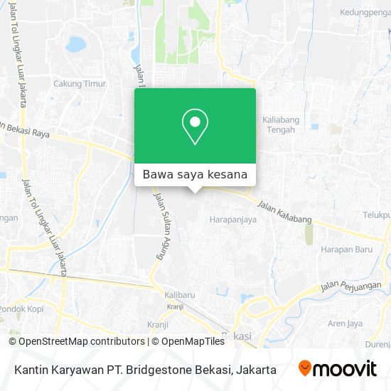 Peta Kantin Karyawan PT. Bridgestone Bekasi