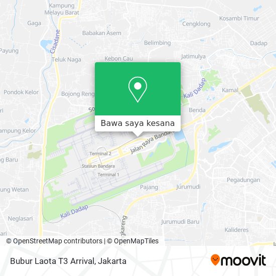 Peta Bubur Laota T3 Arrival