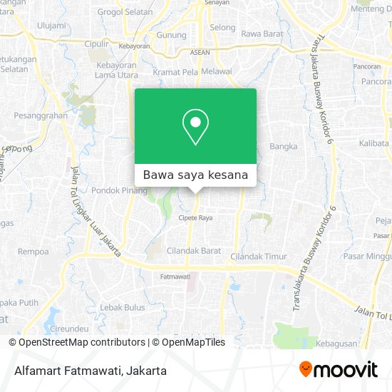 Peta Alfamart Fatmawati