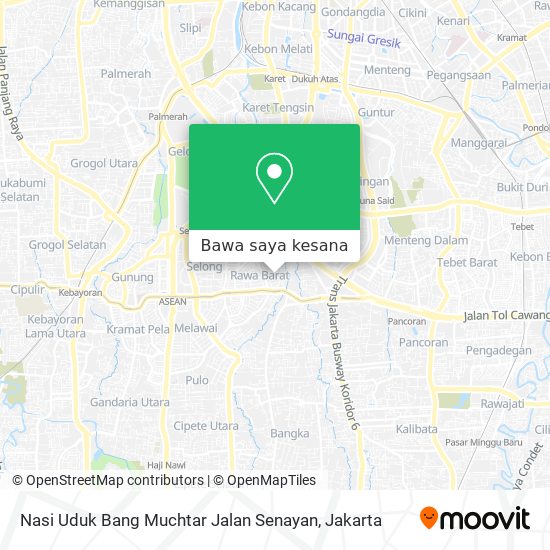 Peta Nasi Uduk Bang Muchtar Jalan Senayan