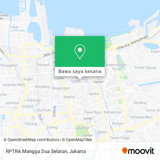 Peta RPTRA Mangga Dua Selatan