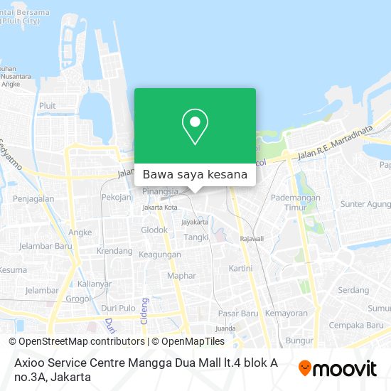 Peta Axioo Service Centre Mangga Dua Mall lt.4 blok A no.3A