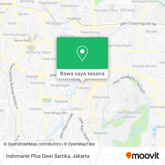 Peta Indomaret Plus Dewi Sartika
