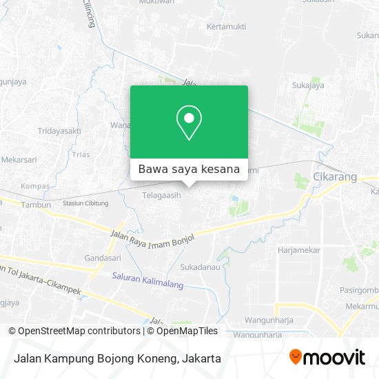 Peta Jalan Kampung Bojong Koneng