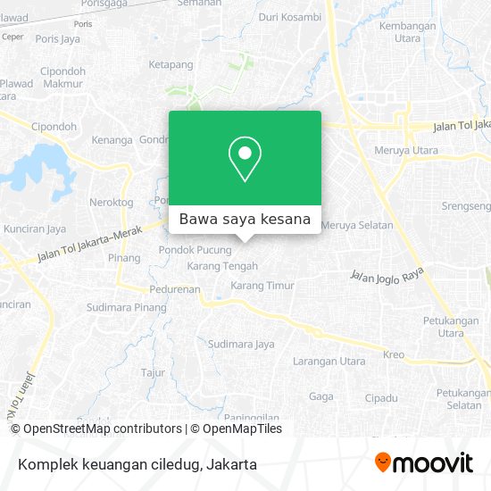 Peta Komplek keuangan ciledug