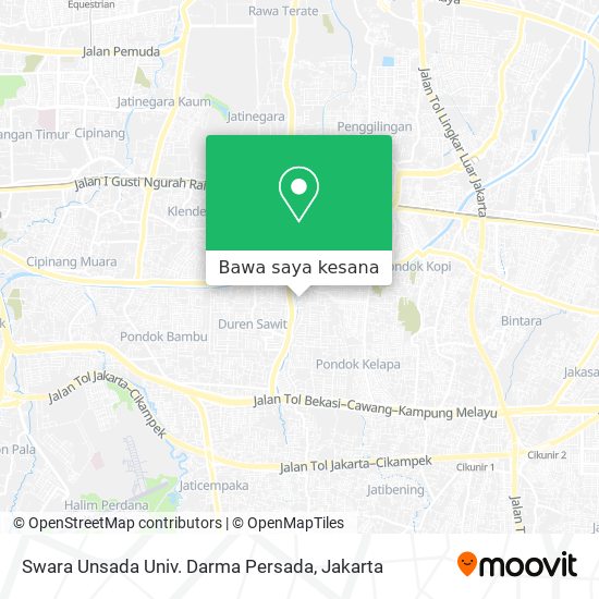 Peta Swara Unsada Univ. Darma Persada
