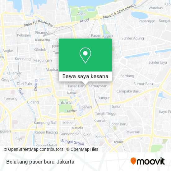 Peta Belakang pasar baru