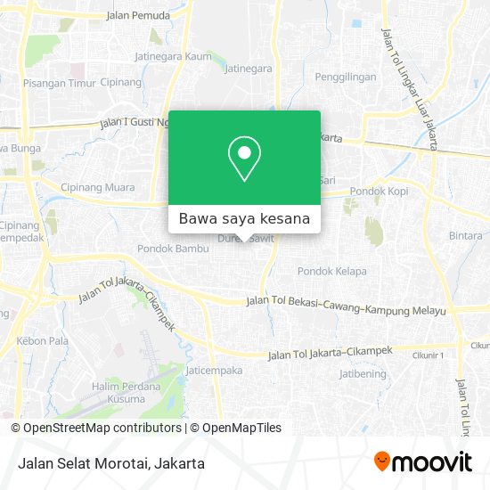Peta Jalan Selat Morotai
