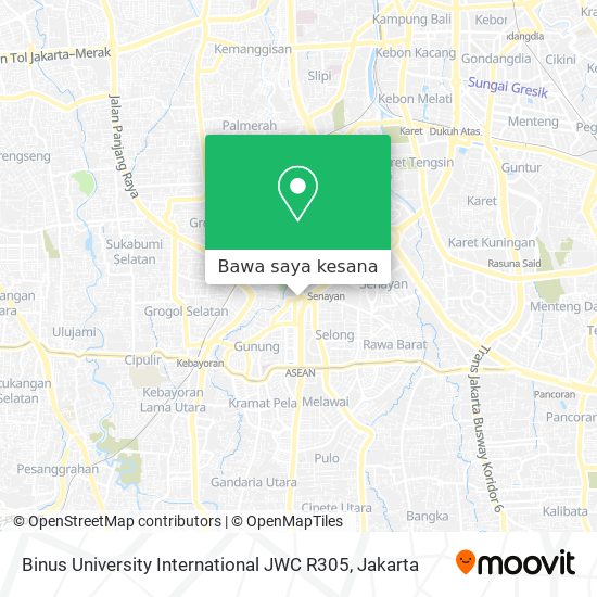 Peta Binus University International JWC R305