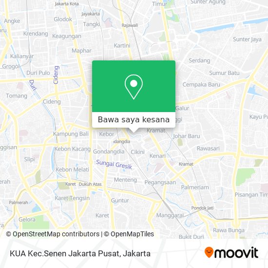 Peta KUA Kec.Senen Jakarta Pusat