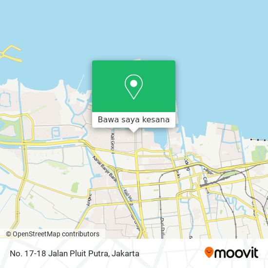 Peta No. 17-18 Jalan Pluit Putra