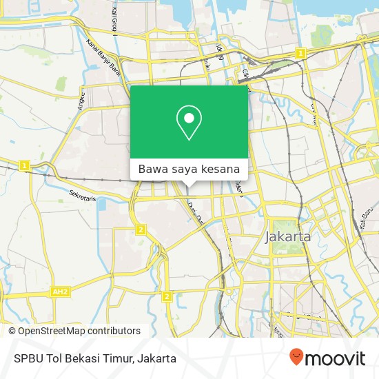 Peta SPBU Tol Bekasi Timur