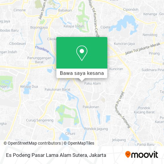 Peta Es Podeng Pasar Lama Alam Sutera