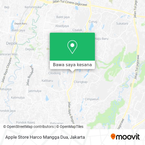 Peta Apple Store Harco Mangga Dua