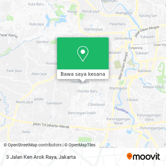 Peta 3 Jalan Ken Arok Raya