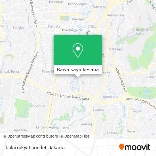 Peta balai rakyat condet