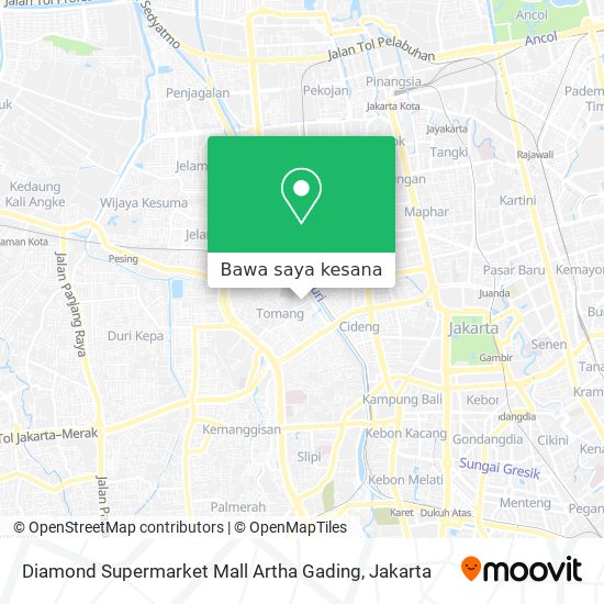 Peta Diamond Supermarket Mall Artha Gading