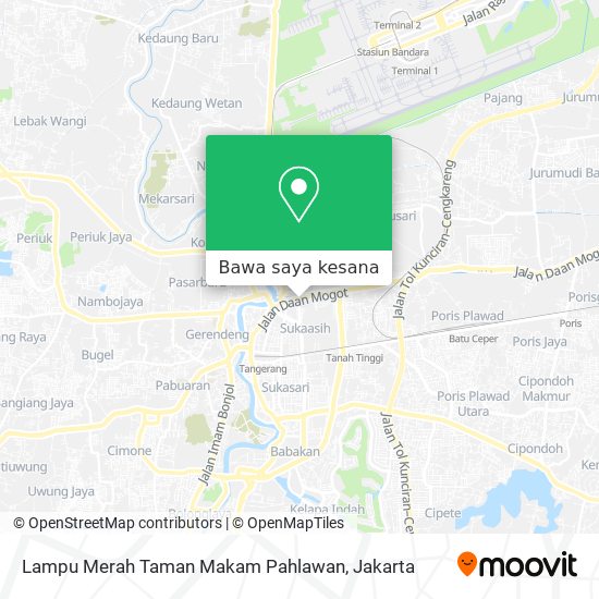 Peta Lampu Merah Taman Makam Pahlawan