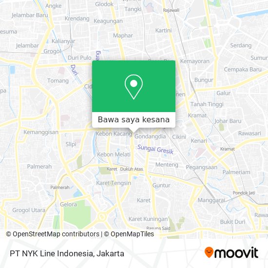 Peta PT NYK Line Indonesia