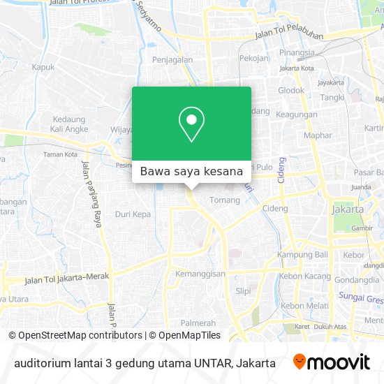 Peta auditorium lantai 3 gedung utama UNTAR