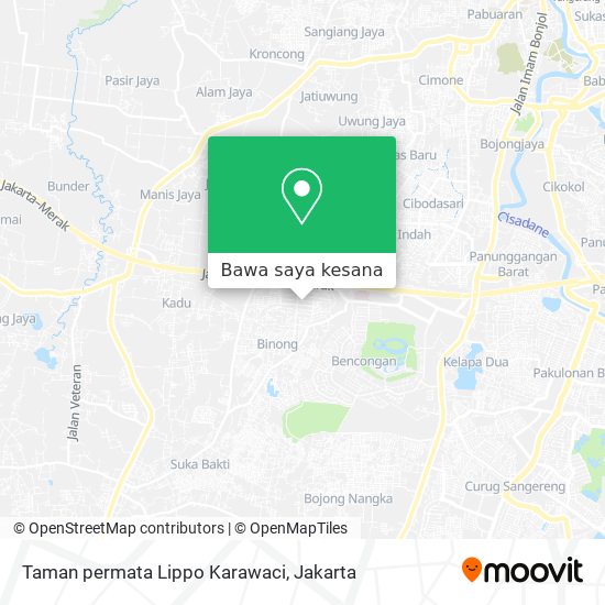 Peta Taman permata Lippo Karawaci