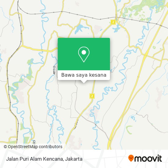 Peta Jalan Puri Alam Kencana