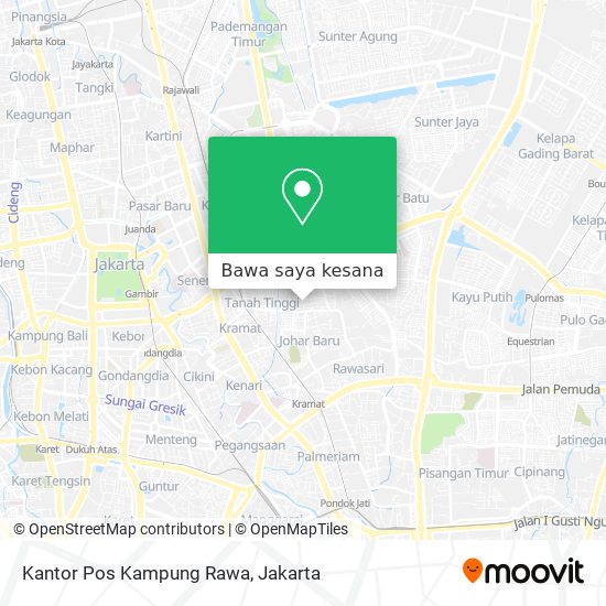 Peta Kantor Pos Kampung Rawa