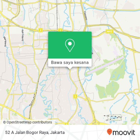 Peta 52 A Jalan Bogor Raya