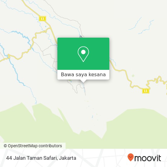 Peta 44 Jalan Taman Safari