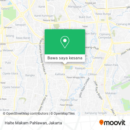 Peta Halte Makam Pahlawan